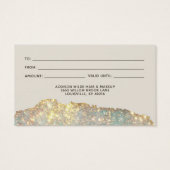 Glam Glitter Salon Gift Kaart (Achterkant)