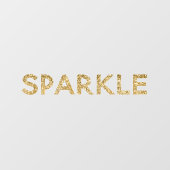 Glam Glitter Sparkle Raamsticker (Vel)