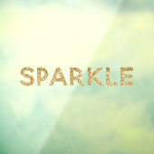 Glam Glitter Sparkle Raamsticker (Vel 3)