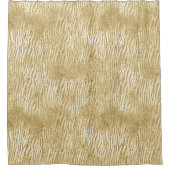 Glam Glitter Zebra afdrukken Douchegordijn (Voorkant)