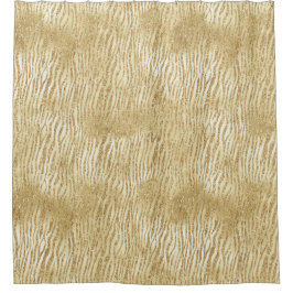 Glam Glitter Zebra afdrukken Douchegordijn