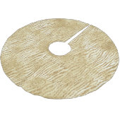 Glam Glitter Zebra afdrukken Kerstboom Rok (Gekanteld)