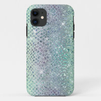 Glam Glitterende Diamant Slangenhuid Patroon