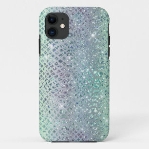 Glam Glitterende Diamant Slangenhuid Patroon Case-Mate iPhone Case