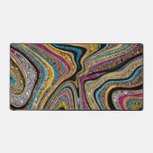 Glam glittery girale kunst bureaumat (Voorkant)