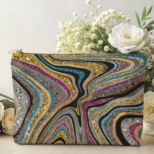 Glam glittery girale kunst etui