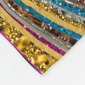 Glam glittery girale kunst fleece deken (Hoek)