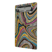 Glam glittery girale kunst mini klembord (Angled2)