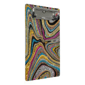 Glam glittery girale kunst mini klembord (Schuin)