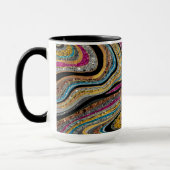 Glam glittery girale kunst mok (Links)