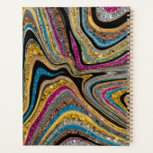 Glam glittery girale kunst planner (Achterkant)