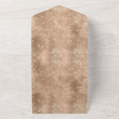 Glam Glitz Champagne Leopard All In One Uitnodiging (Buitenkant)