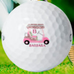 Glam Glitz Monogram Name Roos Gold Diamond Cart Golfballen<br><div class="desc">Golf Gal - Fun Glitz Glam Roos Gold Diamond Cart - slechts een beetje "boven de top", maar klaar om de koers uit te voeren — golfbal — Dit is een geweldig cadeau voor golfliefhebbers — leuk, onderscheidend / uniek. En met een uniek en aangepast monogram en voornaam voor het...</div>