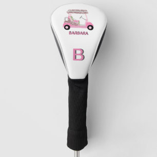 Glam Glitz Monogram Roos Gold Diamond Cart  Golfheadcover