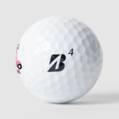 Glam Glitz Monogram Rose Goud Moeder Golfballen (Logo)