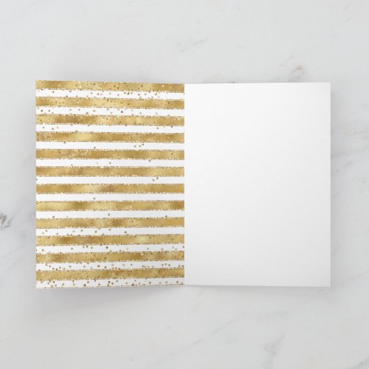 Glam Glitz Stripes Stippen Kaart (Binnen)