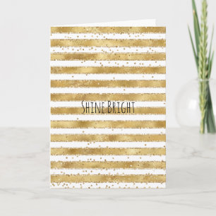 Glam Glitz Stripes Stippen Kaart