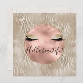 Glam Glitzy Eyelashes Zebra Print (Voorkant / Achterkant)