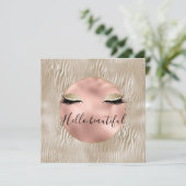 Glam Glitzy Eyelashes Zebra Print (Staand voorkant)