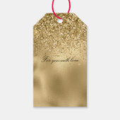 Glam Glitzy Glitter Sparkle Cadeaulabel (Voorkant)
