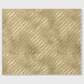 Glam Glitzy Glitter Stripes Cadeaupapier (Vlak)