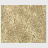 Glam Glitzy Glitter Zebra Print Cadeaupapier (Vlak)