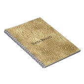 Glam Glitzy Glitter Zebra Print Notitieboek (Rechterzijde)