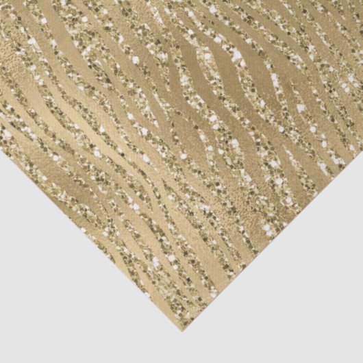 Glam Glitzy Glitter Zebra Print Tissuepapier (Detail)