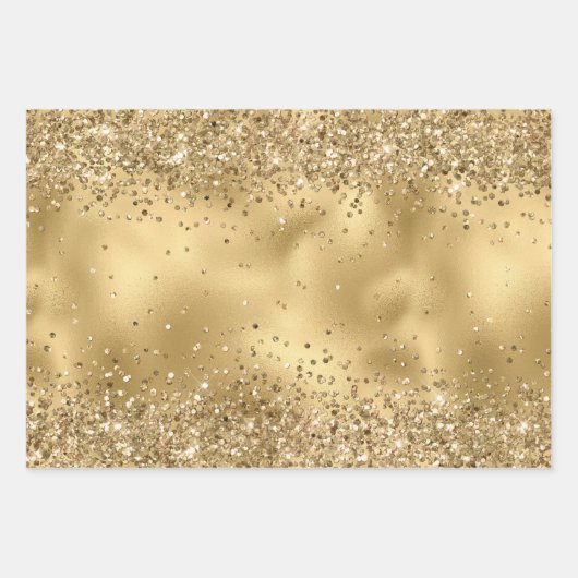 Glam Glitzy Sparkle Glitter Inpakpapier Vel (Voorkant 3)
