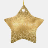 Glam Glitzy Sparkle Glitter Keramisch Ornament (Voorkant)