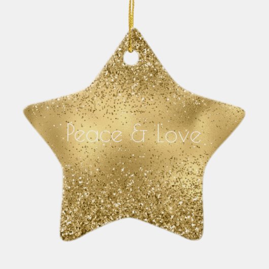Glam Glitzy Sparkle Glitter Keramisch Ornament (Voorkant)