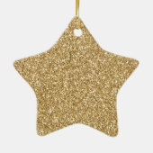 Glam Glitzy Sparkle Glitter Keramisch Ornament (Achterkant)
