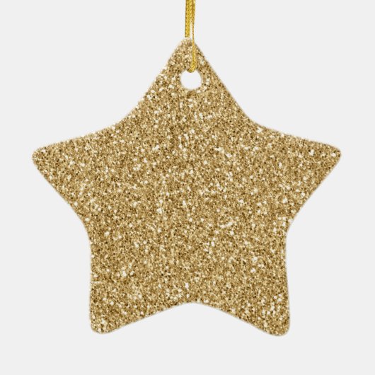 Glam Glitzy Sparkle Glitter Keramisch Ornament (Achterkant)