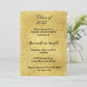 Glam Gold Afstuderen uw foto Kaart (Staand voorkant)