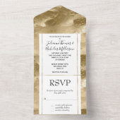  Glam Gold All In One Uitnodiging (Binnen)