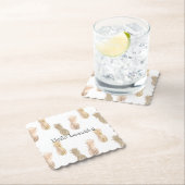 Glam Gold-anananassen Kartonnen Onderzetters (Insitu)