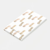 Glam Gold-anananassen Post-it® Notes (Schuin)