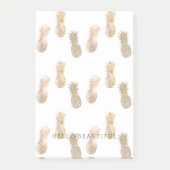 Glam Gold-anananassen Post-it® Notes (Voorkant)