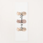 Glam Gold-ananassen Yogamat (Voorkant)