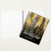 Glam Gold Animal Prins Haarstylist Planner (Display)