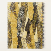 Glam Gold Animal Prins Haarstylist Planner (Achterkant)