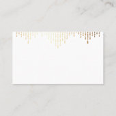 Glam gold art deco vintage bruiloft plaatskaartje (Achterkant)
