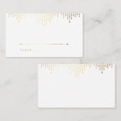 Glam gold art deco vintage bruiloft plaatskaartje (Voorkant / Achterkant)