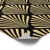 Glam Gold Black Art Deco Poster (Hoek)