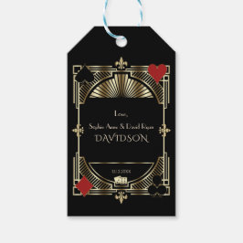 Glam Gold Black Gatsby Style Roaring 20s Wedding Cadeaulabel