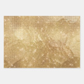 Glam Gold Black Zebra Animal Glitzy Sparkle Inpakpapier Vel (Voorkant 2)