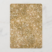 Glam Gold Bruiloft Menu (Achterkant)