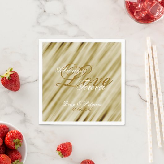 Glam Gold Bruiloft Servet (Insitu)