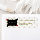 Glam Gold Casino Vegas Poker Wedding Return  Etiket (Insitu)