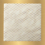 Glam Gold Chevron Patroon Tegeltje<br><div class="desc">Witte tegel met een goudkleurige chevron.</div>